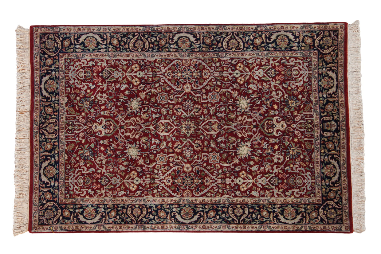 4x6 Fine Indian Tabriz Design Rug // ONH Item mc002179