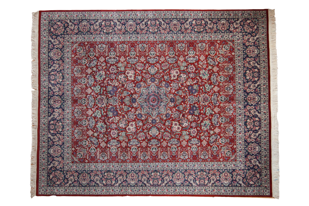 8x10 Vintage Pakistani Kashan Design Carpet // ONH Item mc002181