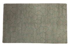 5x8 Indian Abstract Design Carpet // ONH Item mc002186