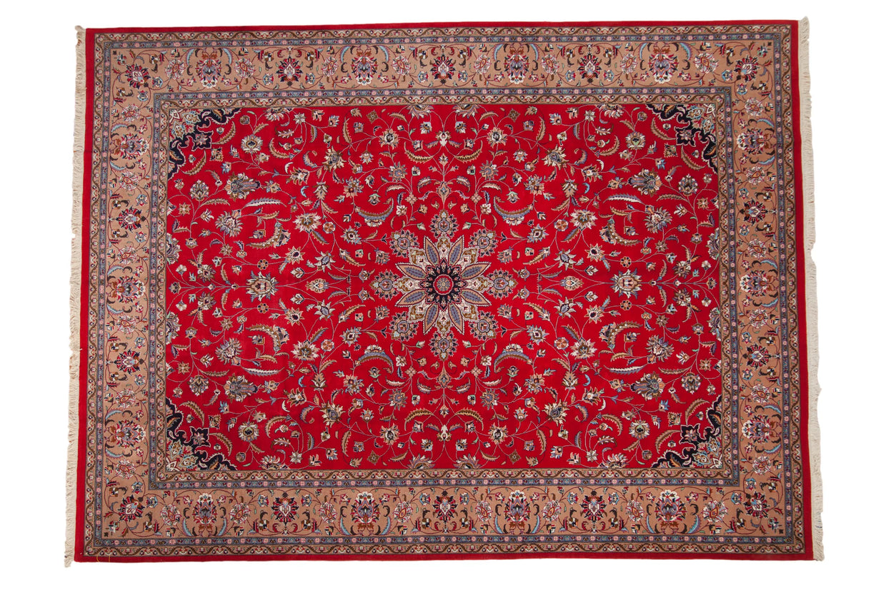 9x12.5 Vintage Pakistani Isfahan Design Carpet // ONH Item mc002189