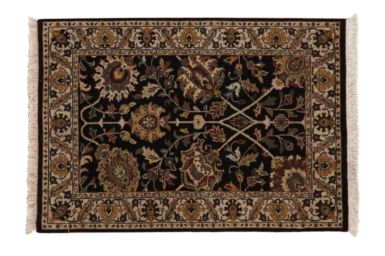 2x3 Indian Kashan Design Rug Mat // ONH Item mc002194