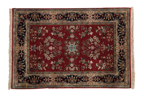 2x3 Indian Sarouk Design Rug Mat // ONH Item mc002199