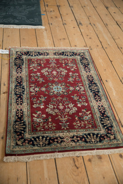 2x3 Indian Sarouk Design Rug Mat // ONH Item mc002199 Image 3