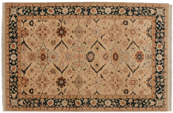 6x9.5 Vintage Indian Bijar Design Carpet // ONH Item mc002208 Image 5