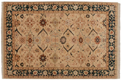 6x9.5 Vintage Indian Bijar Design Carpet // ONH Item mc002208 Image 5