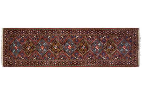 3x11.5 Vintage Ardebil Rug Runner // ONH Item mc002210