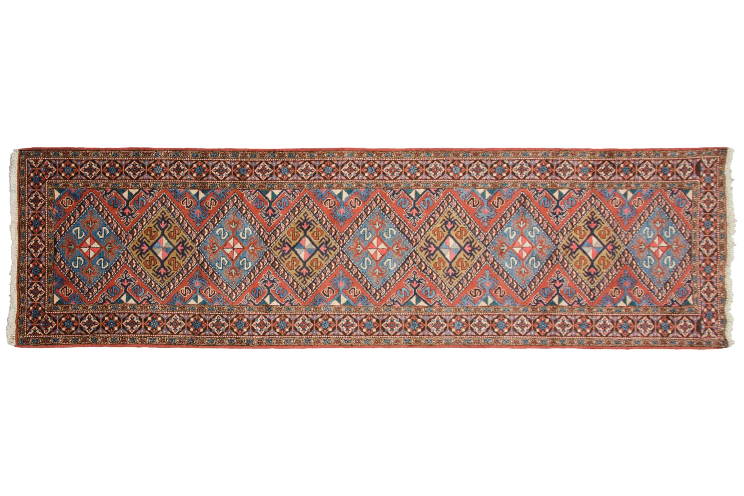 3x11.5 Vintage Ardebil Rug Runner // ONH Item mc002210 Image 1