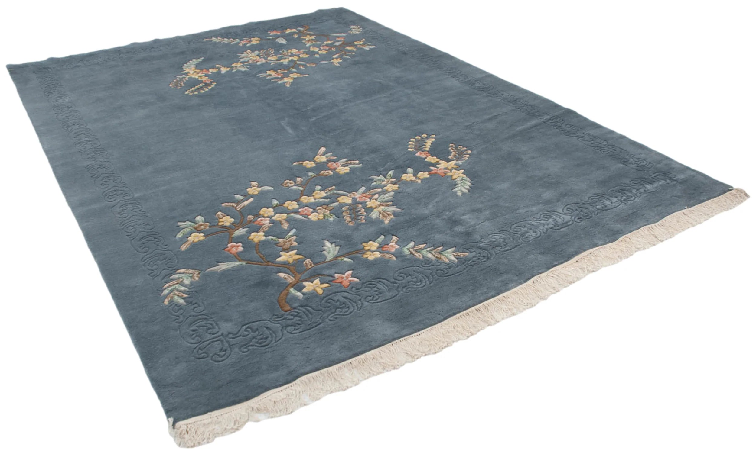 9x12 Vintage Indian Art Deco Design Carpet // ONH Item mc002214 Image 1