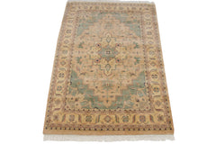 6x9 Vintage Tea Washed Indian Heriz Design Carpet // ONH Item mc002216 Image 3