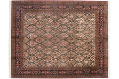 8x9.5 Vintage Indian Meshed Design Carpet // ONH Item mc002218
