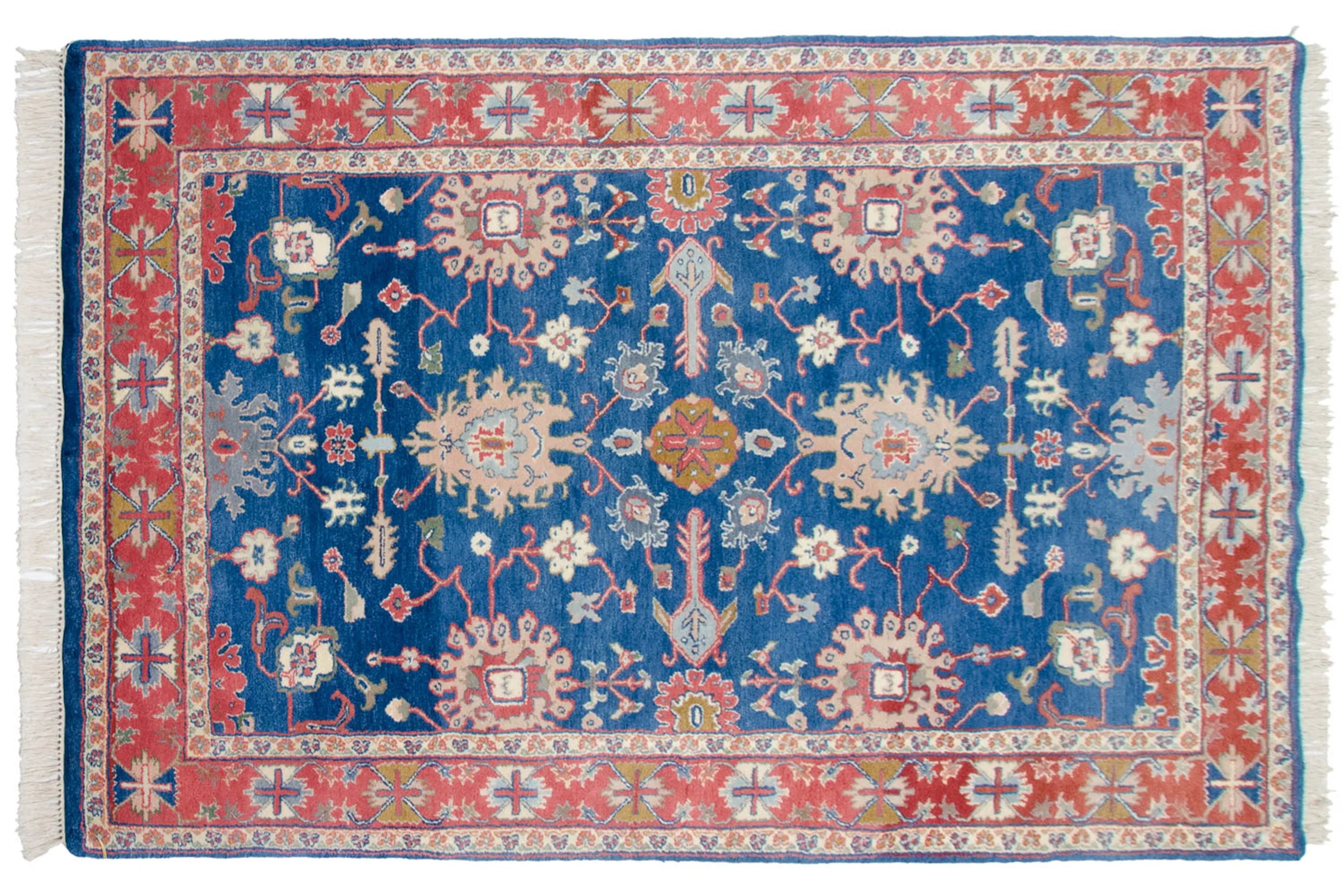 4.5x7 Vintage Indian Bijar Design Rug // ONH Item mc002222 Image 1