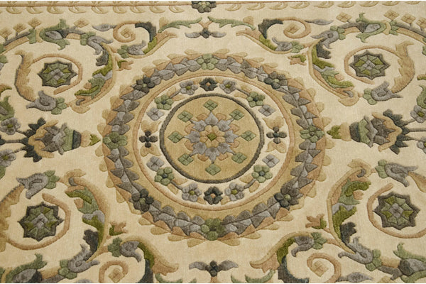 4x6 Vintage Indian Savonnerie Design Rug // ONH Item mc002224 Image 5