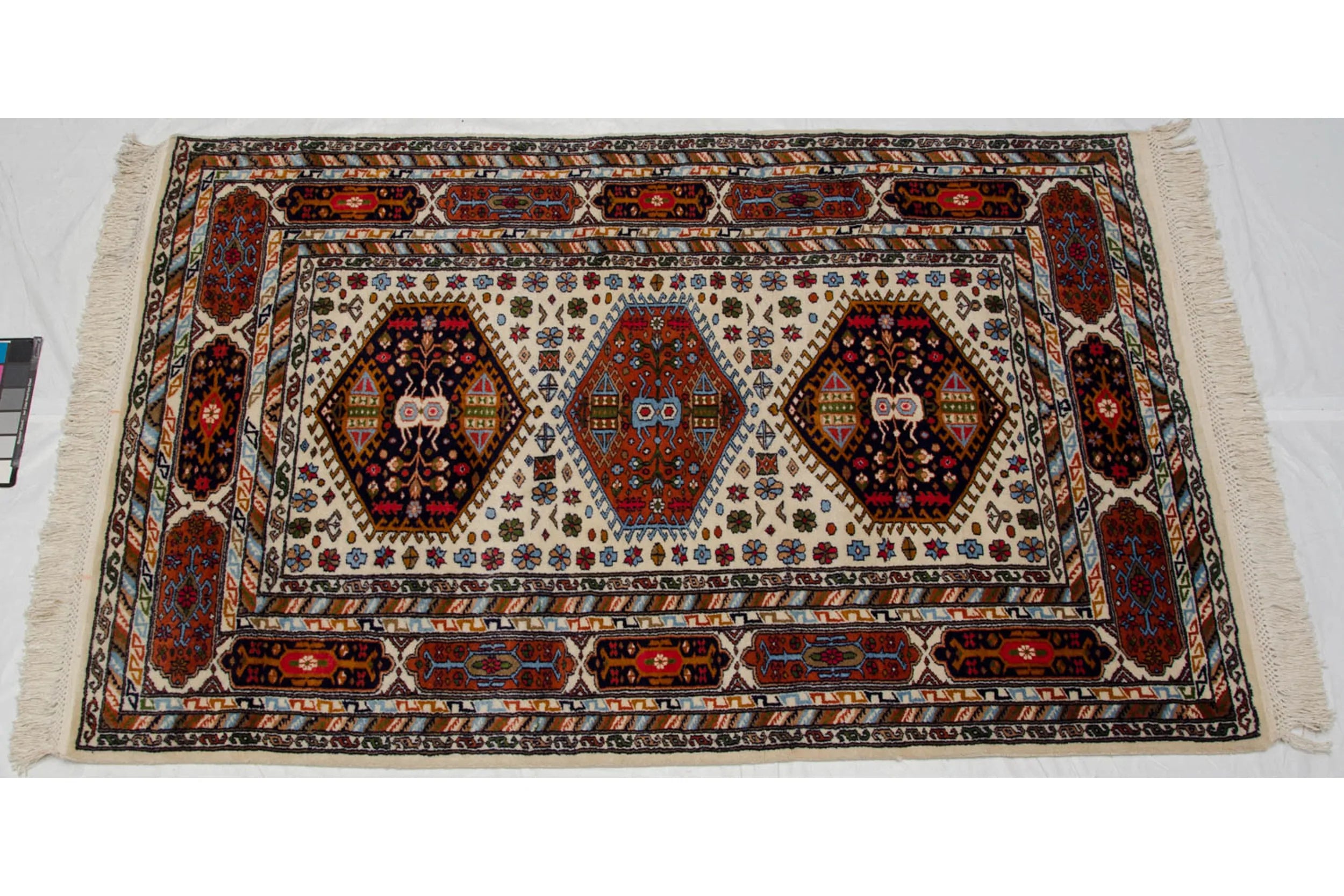 4x6 Vintage Indian Caucasian Design Rug // ONH Item mc002228 Image 1