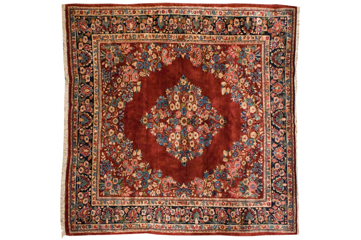 6x7.5 Vintage Sarouk Carpet // ONH Item mc002231