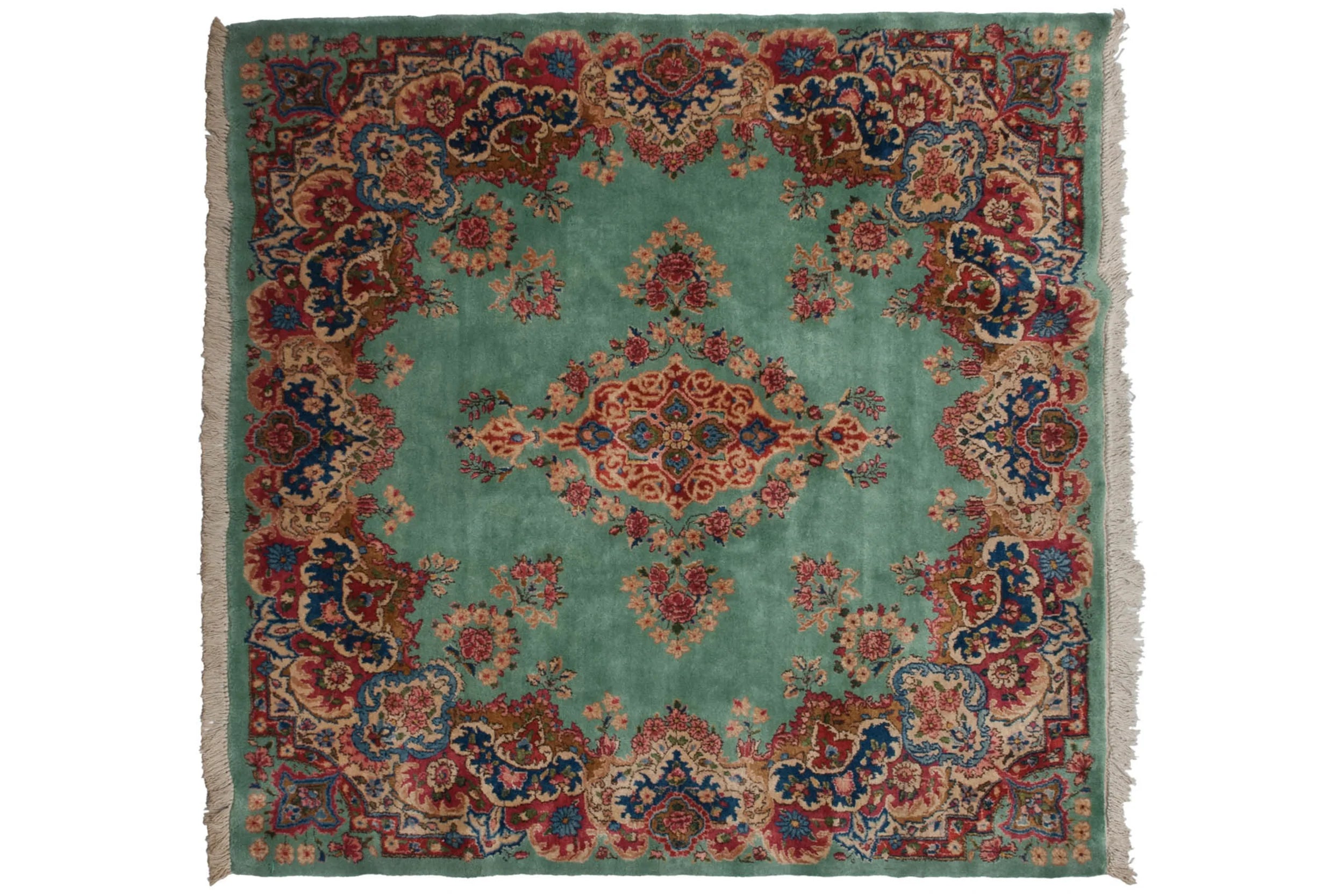 4.5x5 Vintage Kerman Square Rug // ONH Item mc002234 Image 1