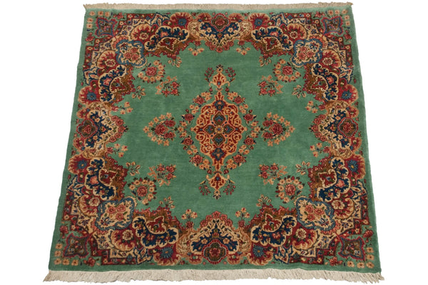 4.5x5 Vintage Kerman Square Rug // ONH Item mc002234 Image 7