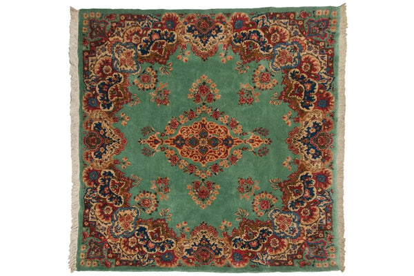 4.5x5 Vintage Kerman Square Rug // ONH Item mc002234 Image 11