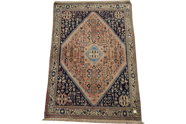 3x5 Vintage Distressed Abadeh Rug // ONH Item mc002242