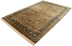 6x9 Vintage Indian Tabriz Design Carpet // ONH Item mc002245 Image 3