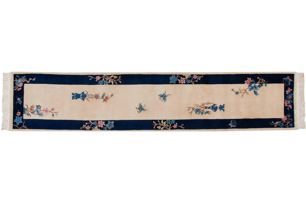 2.5x12 Vintage Art Deco Rug Runner // ONH Item mc002246