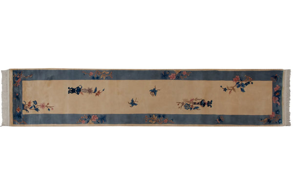 2.5x12 Vintage Art Deco Rug Runner // ONH Item mc002247