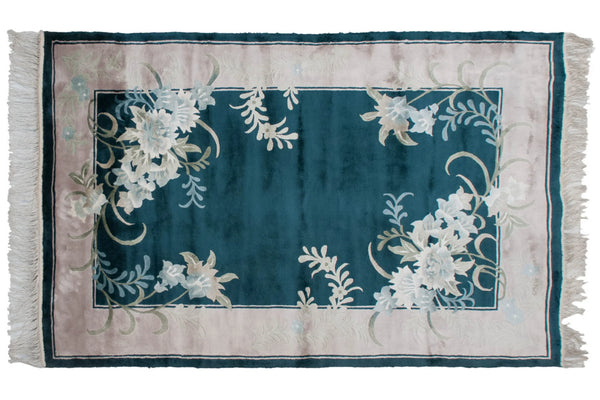 3.5x6 Vintage Contemporary Art Deco Rug // ONH Item mc002259 Image 1