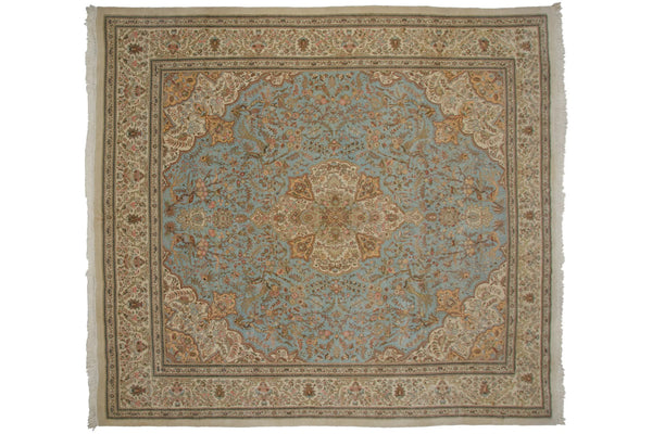 11.5x13 Vintage Tabriz Square Carpet // ONH Item mc002271