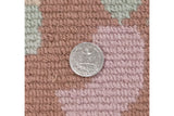 Indian Serapi rug hand-knotted pile, dusty terracotta, pale rose, pale copper, quarter scale.