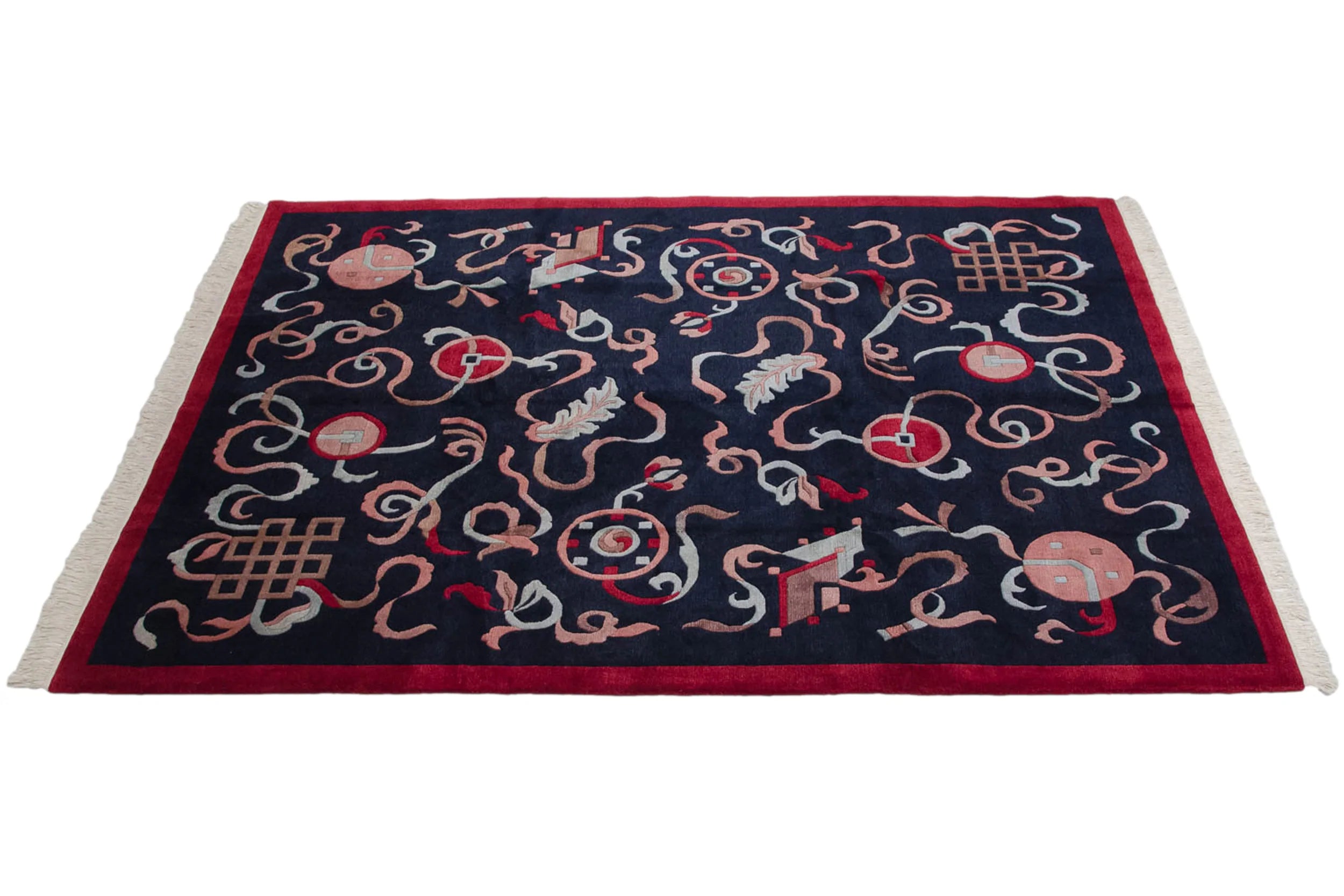 8x10 Vintage Contemporary Indian Peking Design Carpet // ONH Item mc002278 Image 1