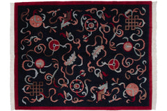 8x10 Vintage Contemporary Indian Peking Design Carpet // ONH Item mc002278