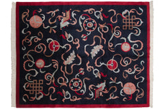8x10 Vintage Contemporary Indian Peking Design Carpet // ONH Item mc002278 Image 2