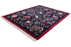8x10 Vintage Contemporary Indian Peking Design Carpet // ONH Item mc002278 Image 4