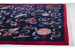 8x10 Vintage Contemporary Indian Peking Design Carpet // ONH Item mc002278 Image 5