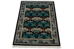 6x9 Vintage Indian William Morris Design Carpet // ONH Item mc002281 Image 8
