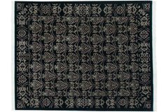 7.5x10 Vintage Indian Damask Design Carpet // ONH Item mc002282