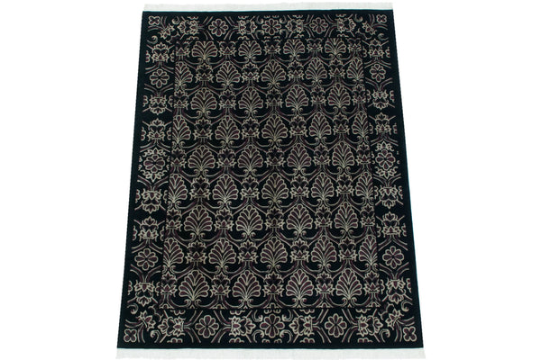 7.5x10 Vintage Indian Damask Design Carpet // ONH Item mc002282 Image 4