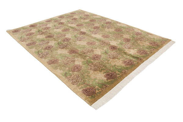 8x10.5 Vintage Contemporary Indian William Morris Design Carpet // ONH Item mc002285 Image 2