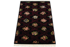 6x9 Vintage Contemporary Indian Aubusson Design Carpet // ONH Item mc002286 Image 4