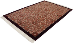 6x9 Vintage Contemporary Indian European Design Carpet // ONH Item mc002287 Image 2