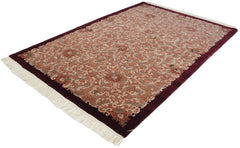 6x9 Vintage Contemporary Indian European Design Carpet // ONH Item mc002287 Image 3