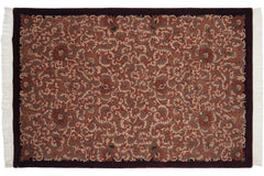 6x9 Vintage Contemporary Indian European Design Carpet // ONH Item mc002287 Image 11