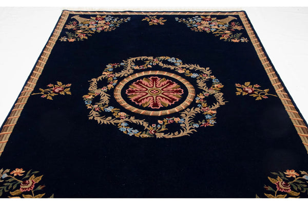 6x9 Vintage Indian Aubusson Design Carpet // ONH Item mc002288 Image 8