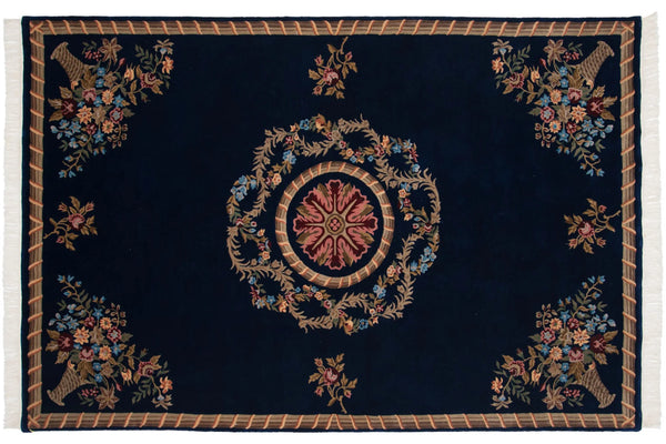 6x9 Vintage Indian Aubusson Design Carpet // ONH Item mc002288 Image 13