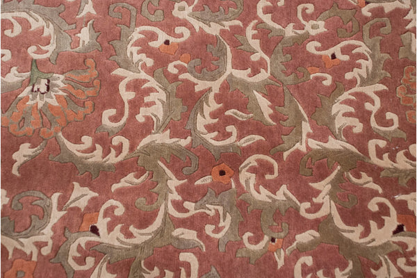 8x10 Vintage Contemporary Indian European Design Carpet // ONH Item mc002289 Image 4