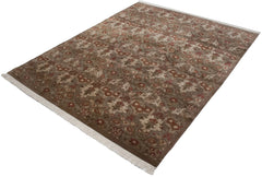 8x10 Vintage Indian Damask Design Carpet // ONH Item mc002291 Image 4