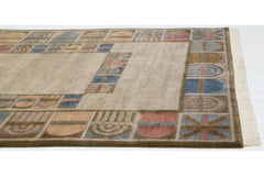 6x9 Indian Abstract Design Carpet // ONH Item mc002292 Image 4