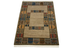 6x9 Indian Abstract Design Carpet // ONH Item mc002292 Image 8