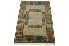 6x9 Indian Abstract Design Carpet // ONH Item mc002292 Image 9