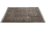 Hand woven Indian Folk Art rug, shallow carved texture with pictorial animal and spiral motifs.