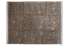 8x10 Indian Folk Art Design Carpet // ONH Item mc002294 Image 2